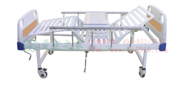 癱瘓老人病床 家用 護(hù)理床ABS-1三折護(hù)理床 帶便孔