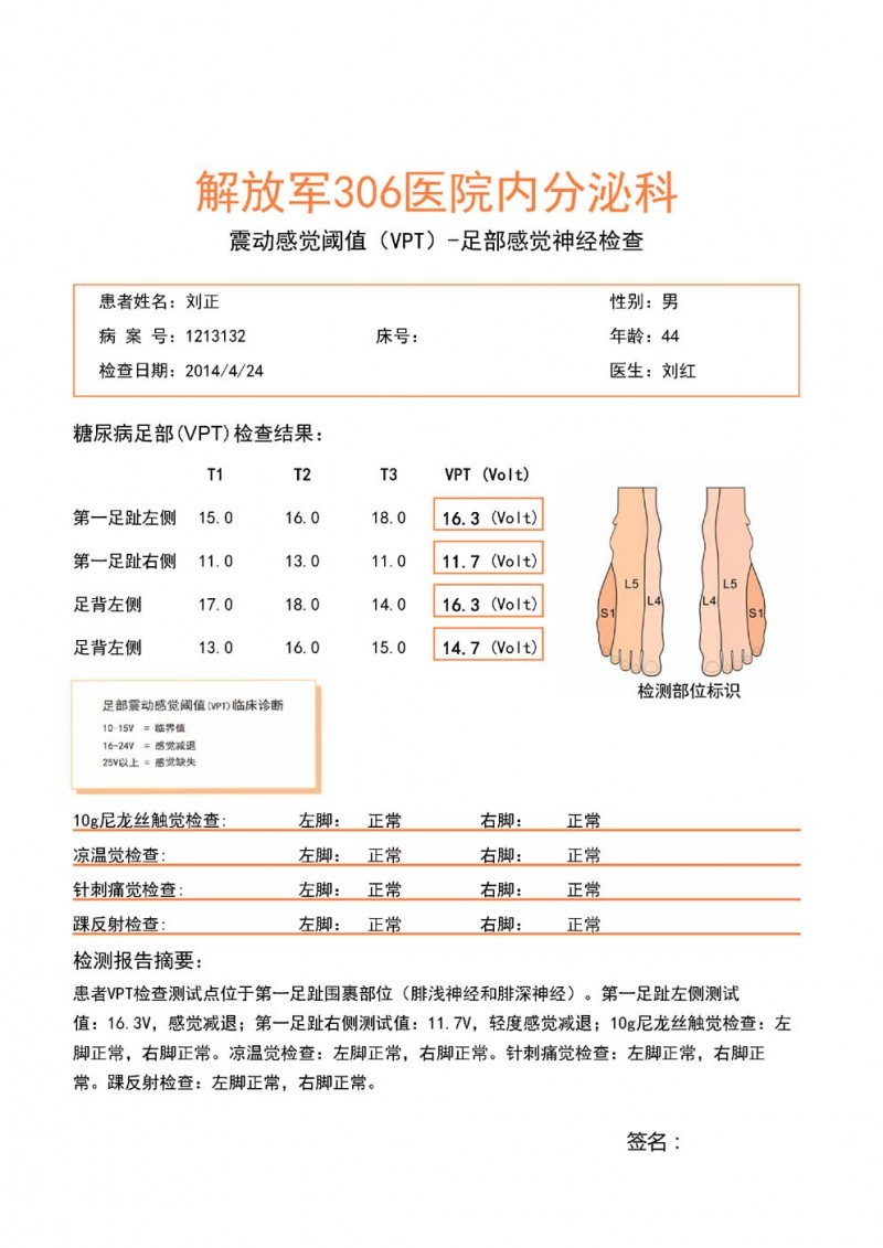 震動感覺閾值檢查儀-便攜版