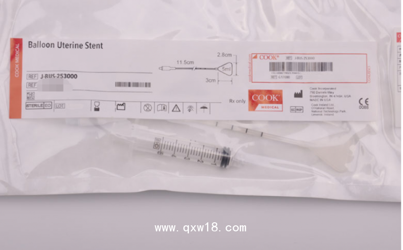美國庫克一次性球囊子宮梨形支架J-BUS-253000