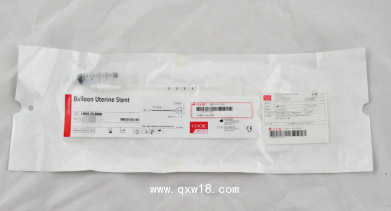 美國庫克一次性球囊子宮梨形支架J-BUS-253000