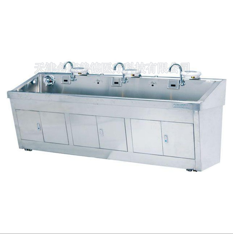 304感應(yīng)式不銹鋼刷手池 腳踏不銹鋼洗手消毒池