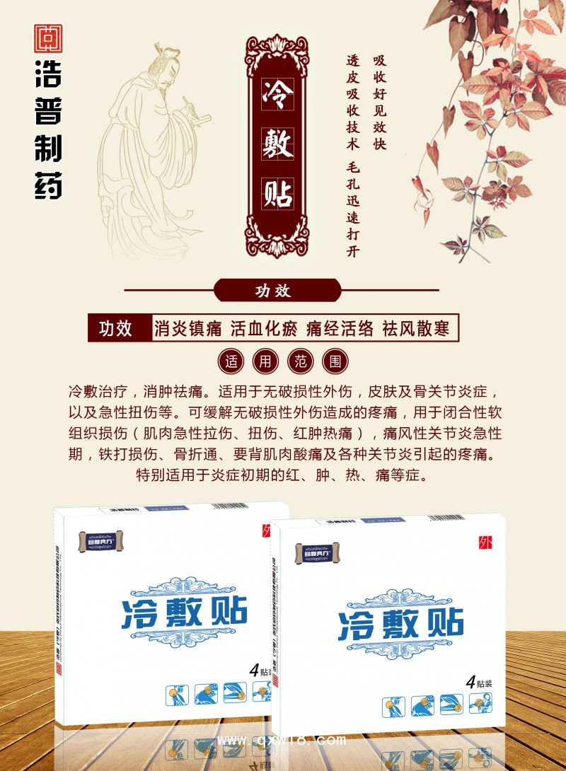 回秘典方冷敷貼