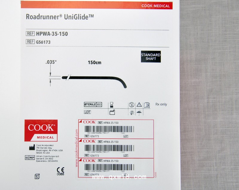 美國庫克COOK親水涂層導(dǎo)絲HPWA-35-150