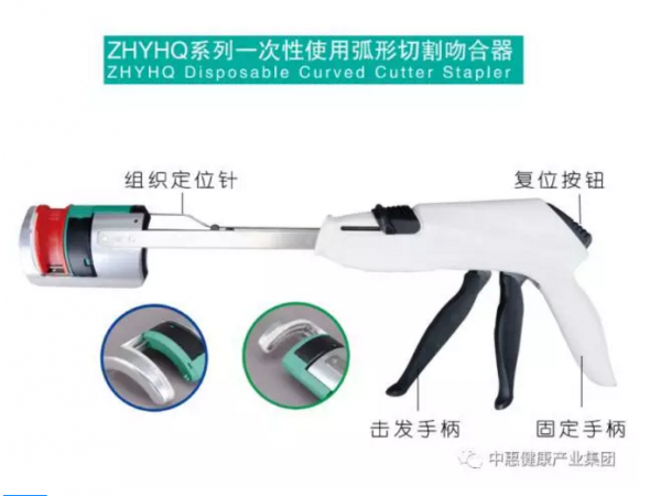 一次性使用弧形切割吻合器，弧形切割吻合器