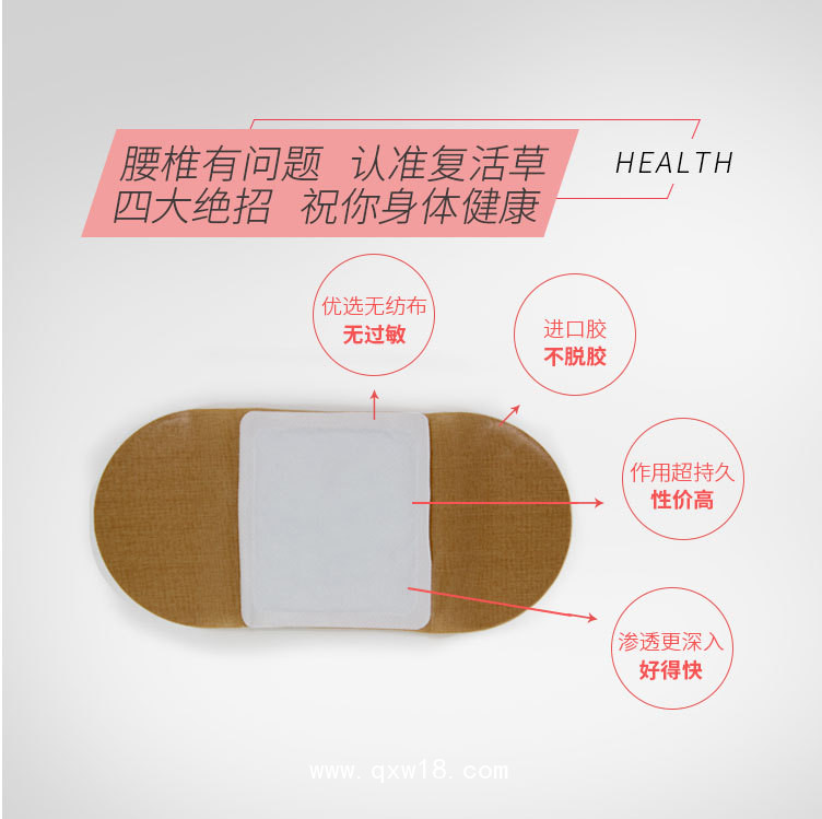 復(fù)活草  腰椎熱敷貼_腰間盤突出_肌肉勞損_軟組織損傷