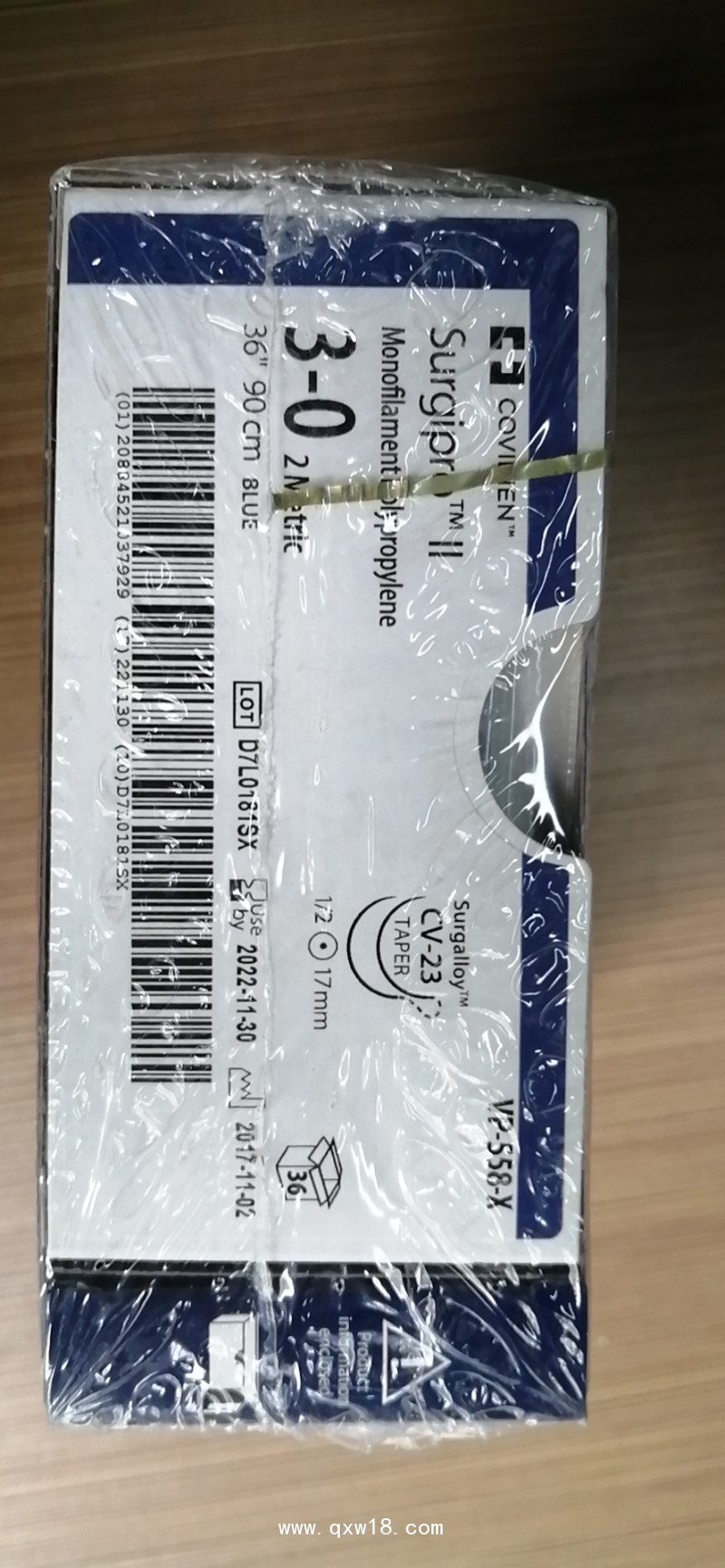 柯惠非吸收性單股聚丙烯縫線VP556X 557X 558X