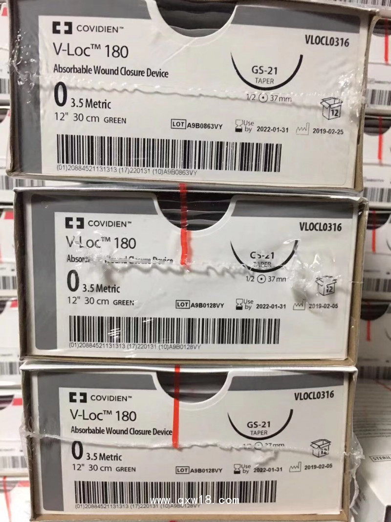 柯惠倒刺線，縫線型號(hào)