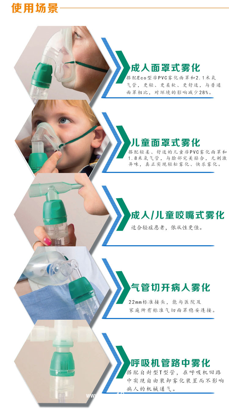 英特賽克-進口創(chuàng)新非PVC材質(zhì)-兒童霧化面罩套裝