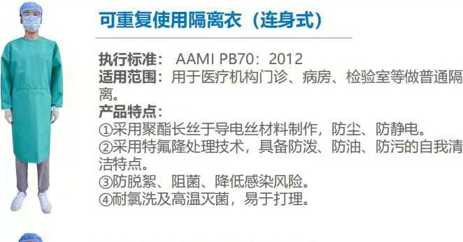 可重復使用隔離衣001（全身式）