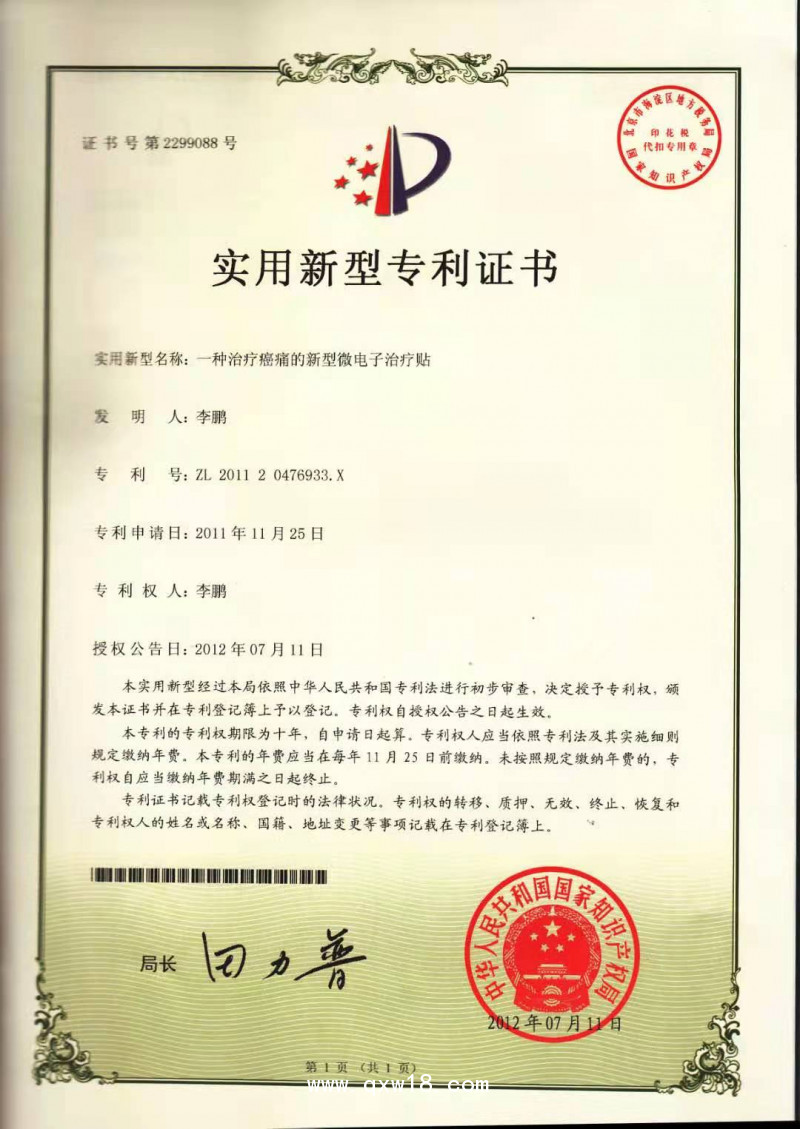 癌痛貼——消癌痛、消癌腫、排癌毒