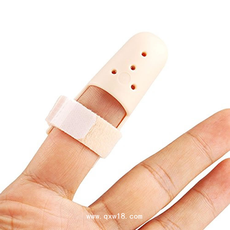 煙囪式指套 手指固定指套透氣 煙囪式硬膠手指固定保護(hù)套