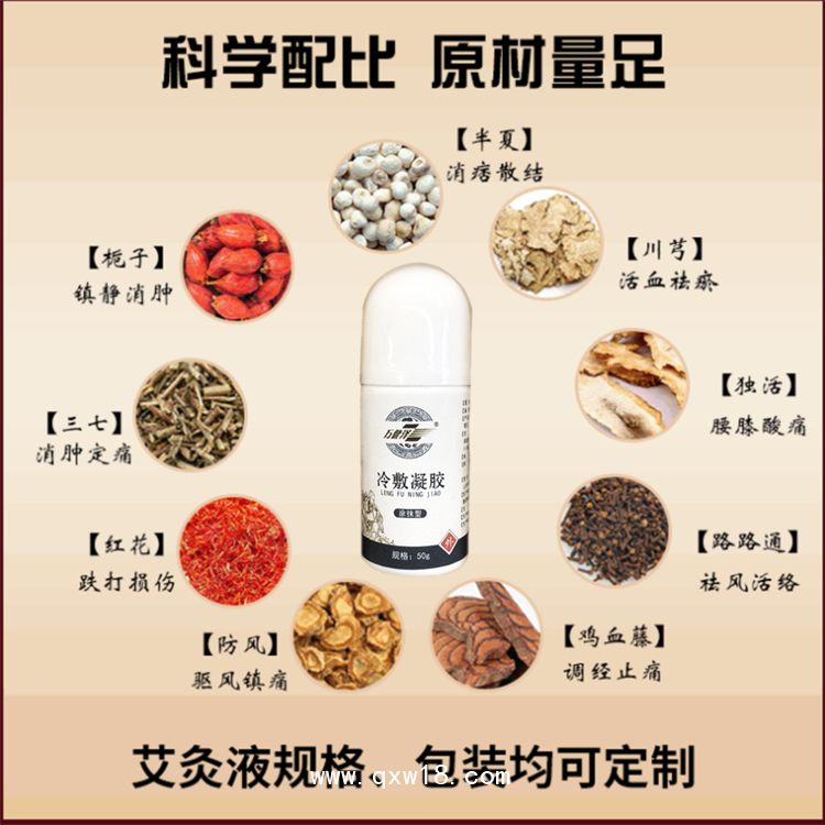 萬健澤冷敷凝膠，冷敷凝膠代加工廠家