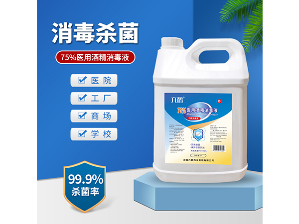 六鶴廠家現(xiàn)貨大桶5L酒精抑菌液 皮膚傷口殺菌