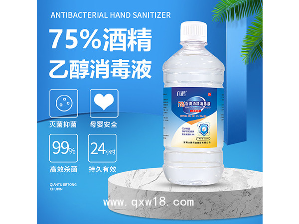 75%酒精消毒液500ml家用便攜學(xué)校超市工廠安檢