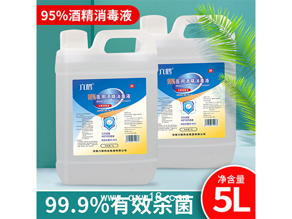 95%酒精消毒液 5L家用便攜學(xué)校超市工廠安檢