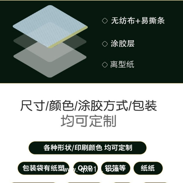 熱軋無紡布貼防水布穴位貼廠家貼牌代加工醫(yī)院oem藥店診所