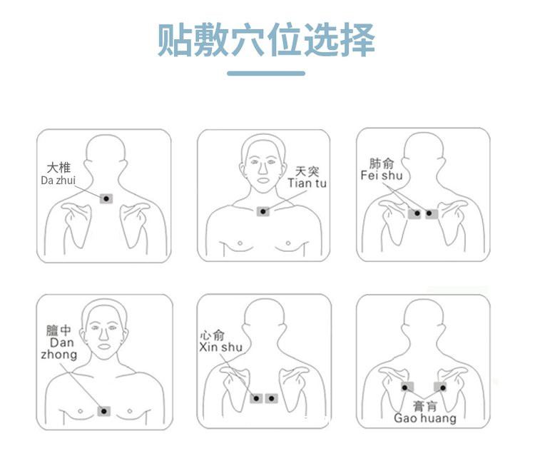紅外止咳貼 穴位貼敷治療貼 醫(yī)院藥店診所oem貼牌代加工