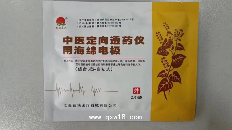 晉瑞JR中醫(yī)定向透藥治療儀用海綿電極|理療電極片