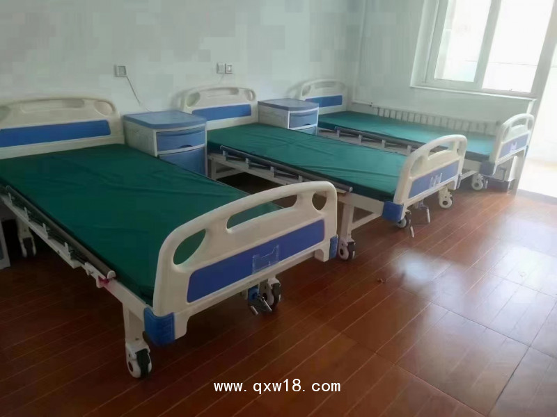 單搖護(hù)理床（M條形面） 單搖病床 手動(dòng)護(hù)理床 手搖病床 山東銘旭 源頭廠家
