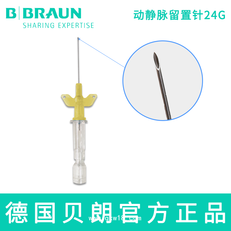 德國(guó)貝朗動(dòng)靜脈留置針I(yè)ntrocan-W英初康24G直型密閉式帶翼