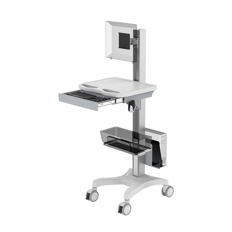 電腦臺(tái)車筆記本推車護(hù)士查房車移動(dòng)工具車