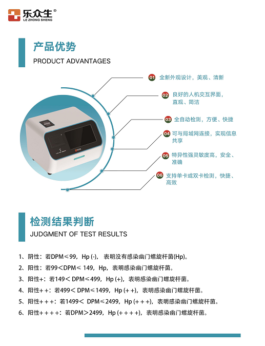 樂(lè)眾生 幽門(mén)螺旋桿菌檢測(cè)儀LZS-HP-200B
