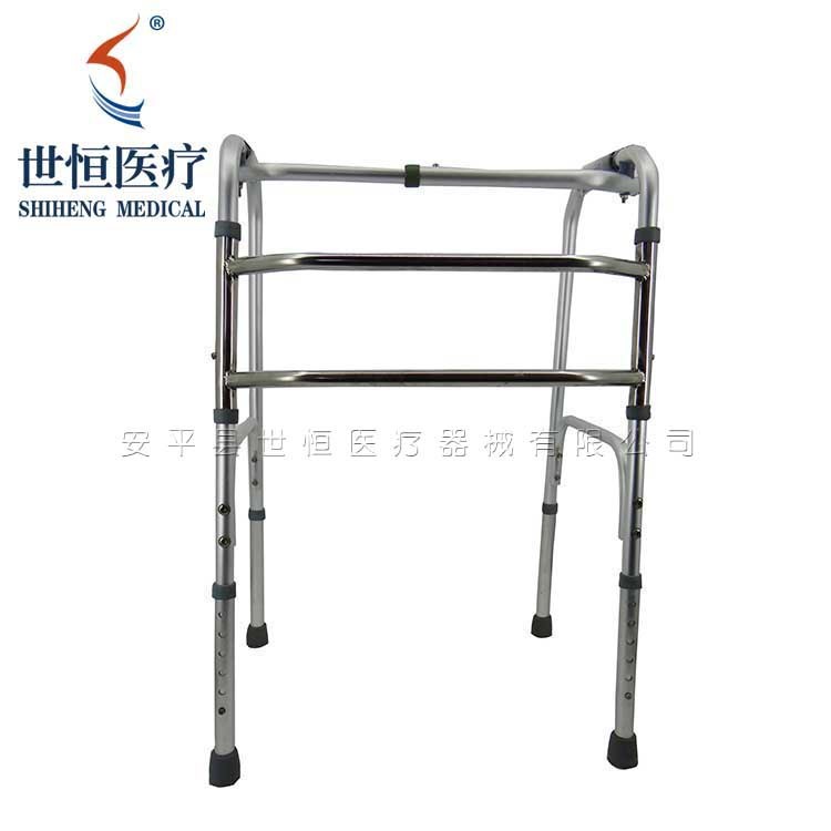 世康恒達 助行器工廠批發(fā)不銹鋼助行器老年人走路輔助拐杖可調(diào)高低助行器