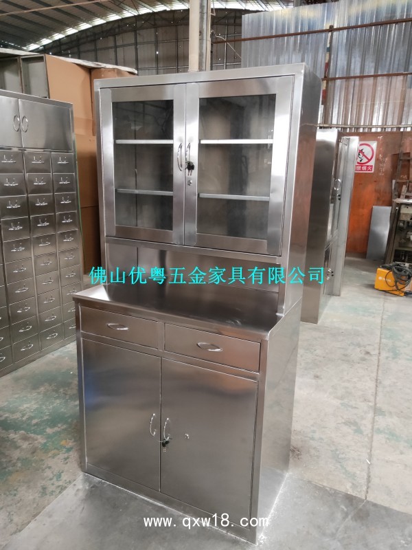佛山市定做不銹鋼藥品柜西藥藥品柜304中藥飲片柜工廠供貨