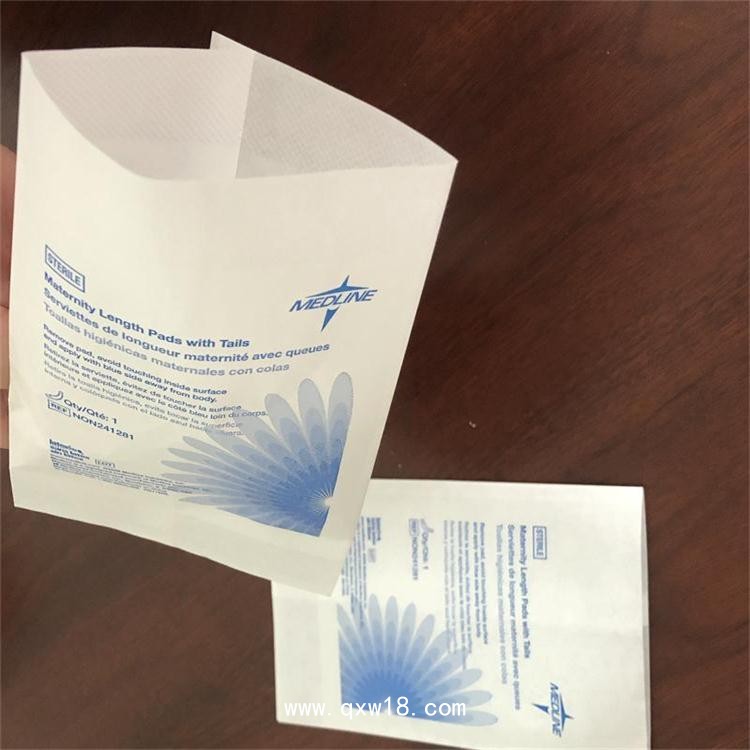 醫(yī)用棉簽紙紙袋 高溫滅菌全紙袋 可降解框圖紙袋