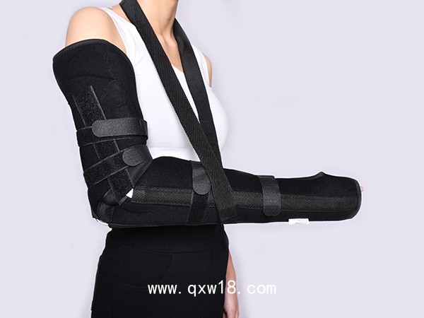 可調(diào)節(jié)固定支具護手腕扭傷手臂骨折夾板前臂吊帶可調(diào)護具手肘關(guān)節(jié)