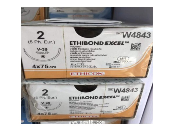 美國強(qiáng)生聚酯不可吸收縫線W4843