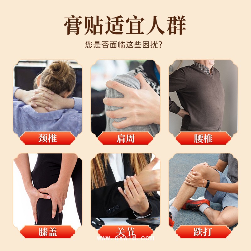 膏藥工廠 遠紅外理療貼oem貼牌代加工 筋骨頸肩腰腿疼穴位黑膏貼