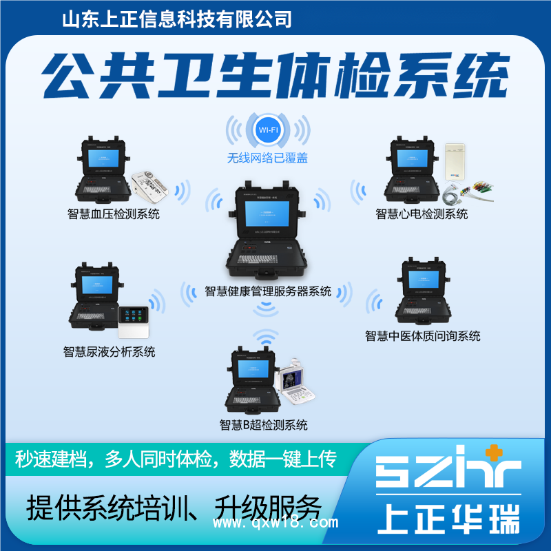 山東上正智慧公衛(wèi)體檢設備系統(tǒng)，秒速建檔、高效體檢、數(shù)據(jù)質(zhì)控