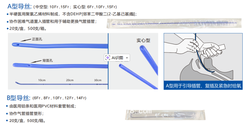 一次性使用氣管插管導(dǎo)絲