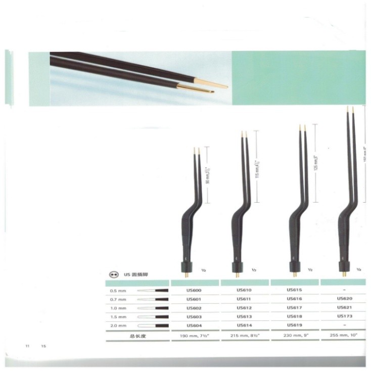 蛇牌雙極電凝鑷陶瓷絕緣，防止熱損傷