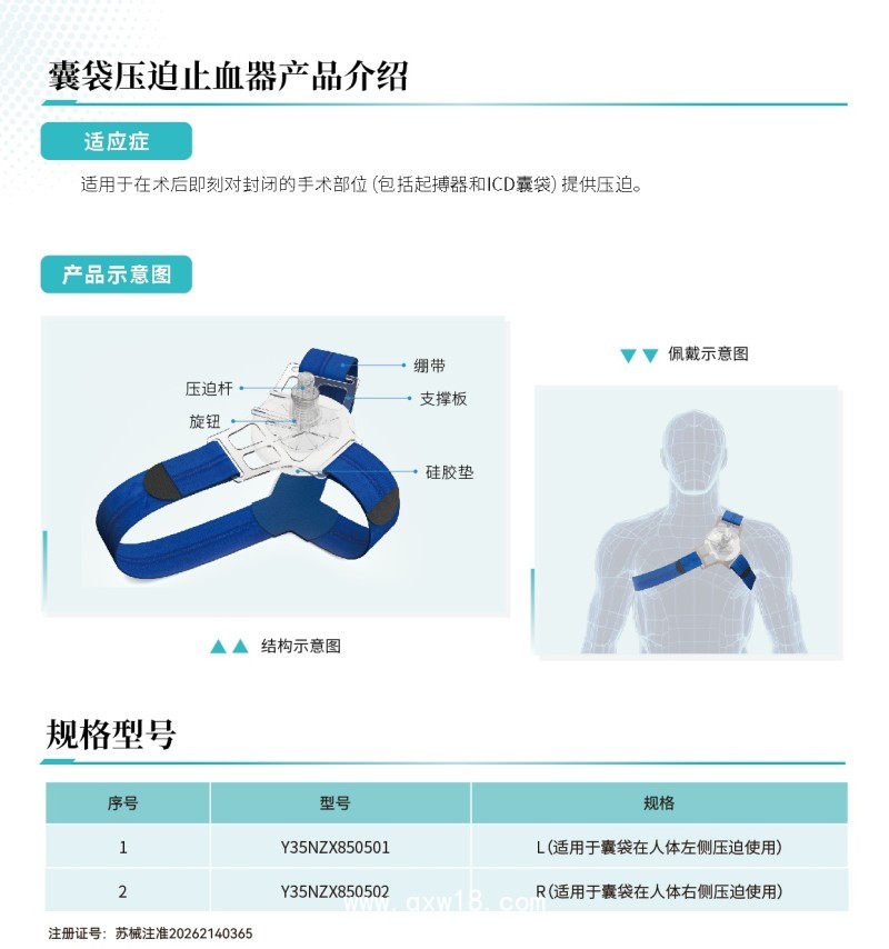 囊袋壓迫止血器